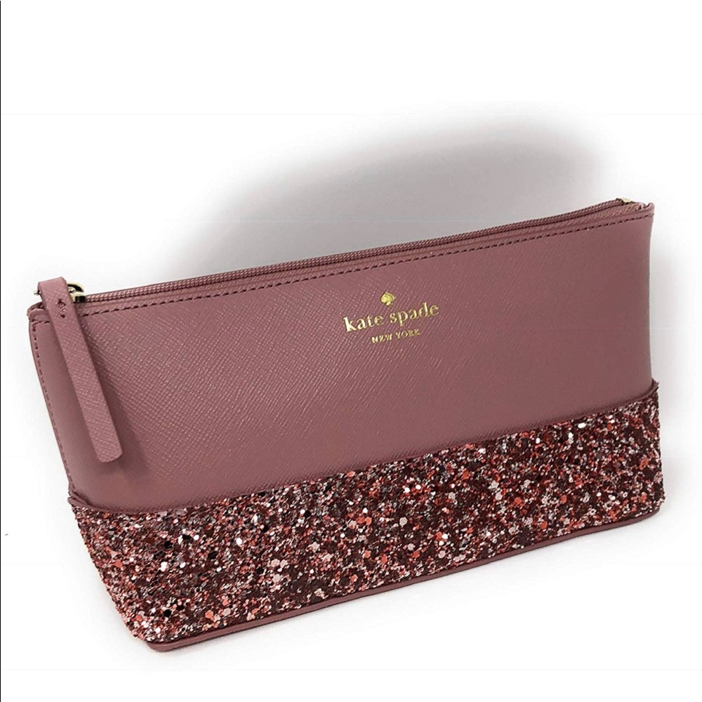 Kate Spade Greta Court Ina pink cosmetic bag NWT
